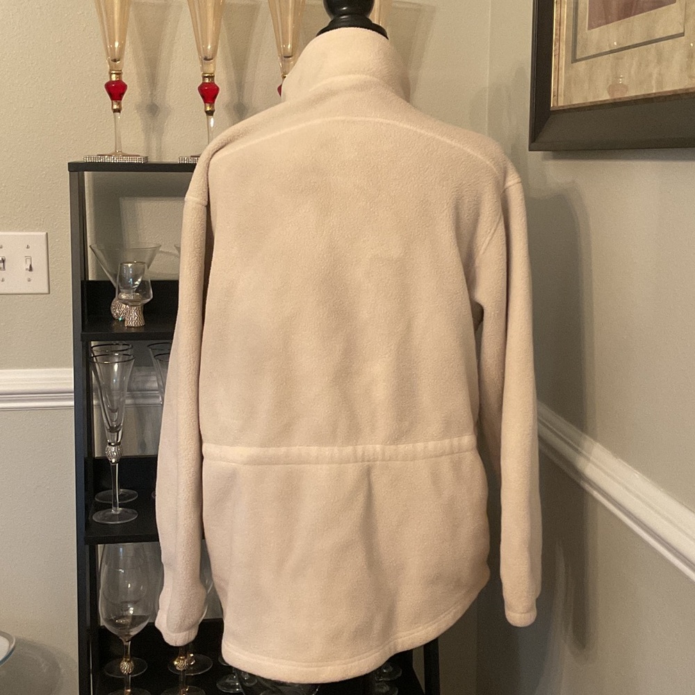 L.L.Bean Cream Fleece Jacket - Picture 4 of 4
